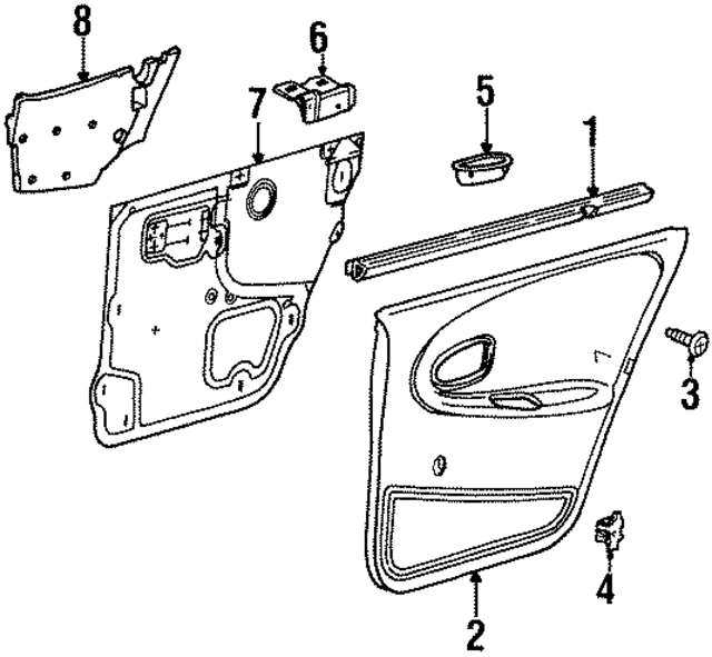 21171268 - : Belt Weather-Strip for GM Image