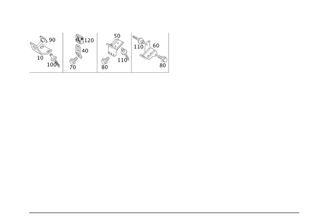 2118680514 - Rear Seat Bench: Holder for Mercedes-Benz: CLS500, CLS55 AMG, CLS550, CLS63 AMG, E320, E500 Image image