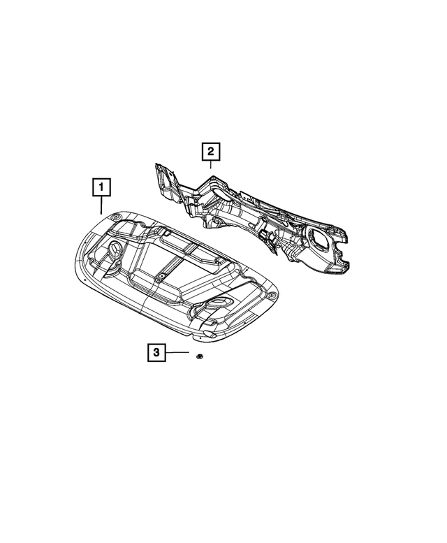 68464929AA - Interior Trim: Hood Silencer for Mopar Image