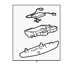 4W1Z54519A70DAD - Body: Overhead Console for Lincoln: Town Car Image