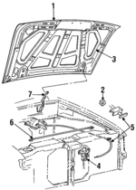 F57Z16612A - Body: Hood for Ford: Ranger Image