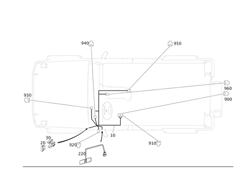 Electric Cables Used for Additional Heater for 2014 Mercedes-Benz G550 #0