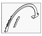 87711DW500BKL - Body: Wheel Opening Molding for Kia Image
