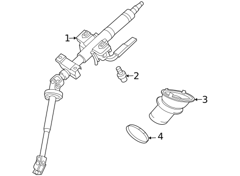 Steering Column Assembly for 2010 Mitsubishi Eclipse #0