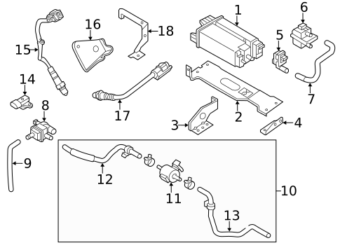 Emission Components for 2018 INFINITI QX80 #2
