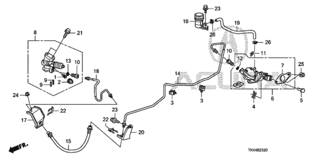 Clutch Master Cylinder for 2011 Acura TL #0