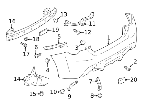 Bumper & Components - Rear for 2018 Subaru BRZ #0
