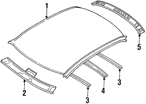 Roof for 1990 Subaru Loyale #0