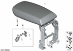 51169216671 - : Armrest In Leather, Front Center for BMW Image