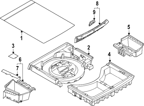 Interior Trim - Rear Body for 2025 BMW 550e xDrive #1