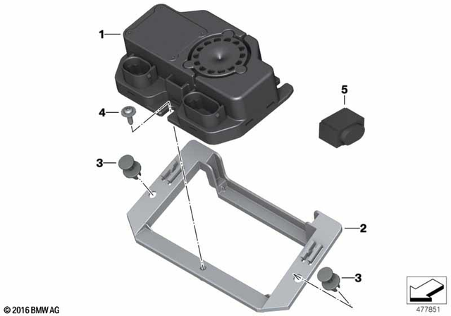 65755A958C2 - Audio, Navigation, Information Systems: Control Unit Dwa - Dwa8 basic for BMW-Motorrad Image
