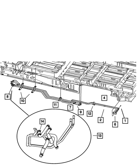 Air Conditioner and Heater Plumbing for 2003 Dodge Caravan #3