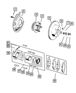 5016458AA - Service Brakes: Brake Hub And Bearing for Mopar Image