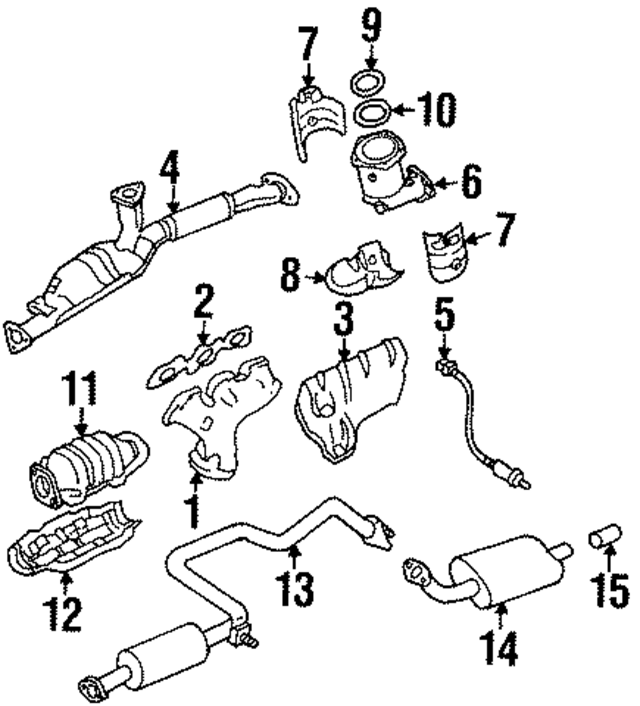 208400M010 - : Exhaust Pipe To Manifold Gasket for Nissan Image