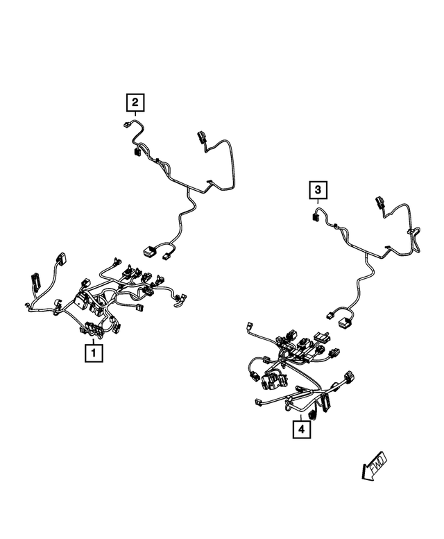 68104556AB - Electrical: Power Seat Wiring for Mopar Image