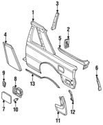 7881265A25 - : Mud Guard for Nissan: Sentra Image