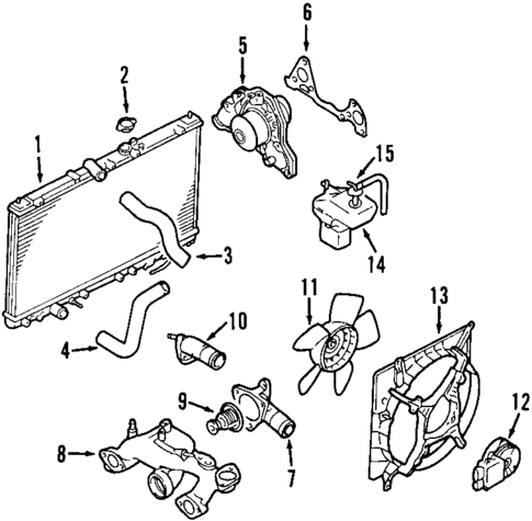 Cooling System for 2003 Mitsubishi Galant #0