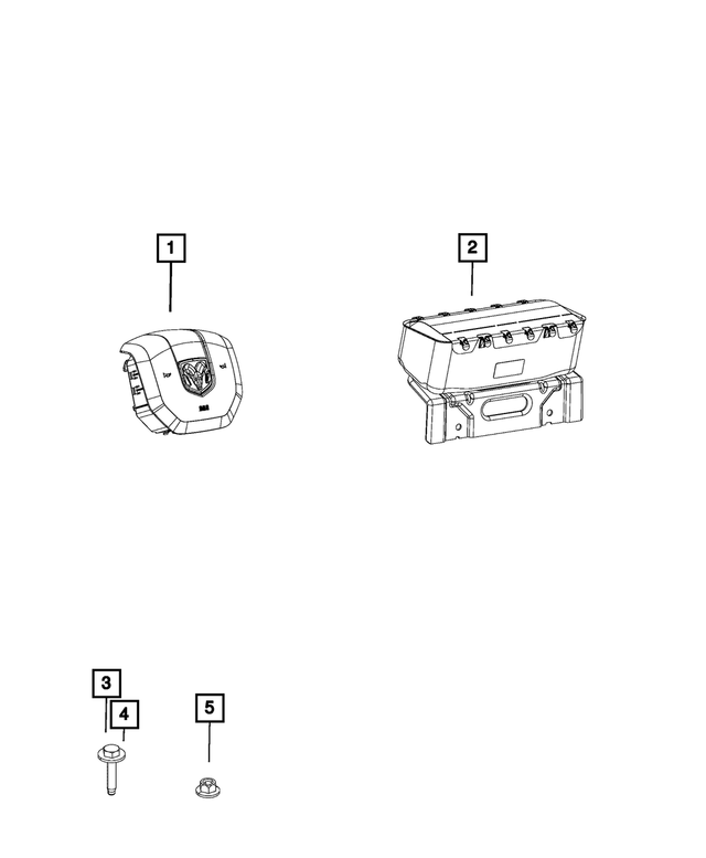 6BK151N8AH - Restraints: Driver Air Bag for Mopar Image image