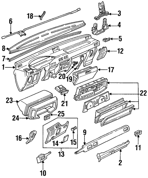 Instrument Panel for 1994 Isuzu Amigo #0