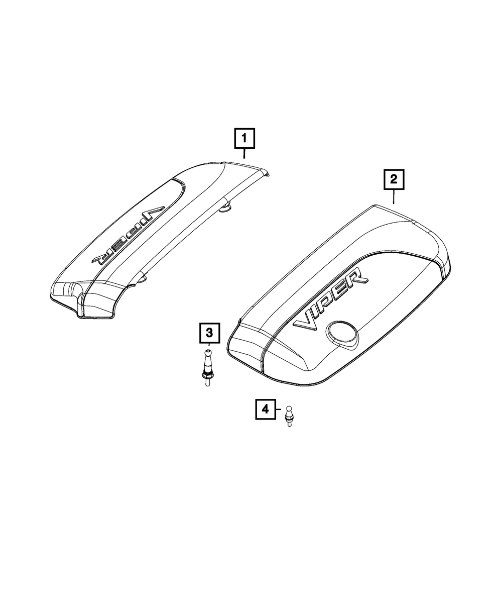 Ignition Coil Cover, Left Side - Mopar (5038587AE)