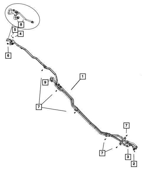 Air Conditioner and Heater Plumbing for 2008 Dodge Grand Caravan #2