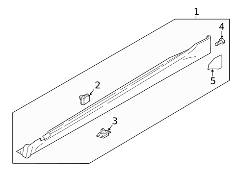 Exterior Trim - Pillars for 2019 Kia Stinger #0