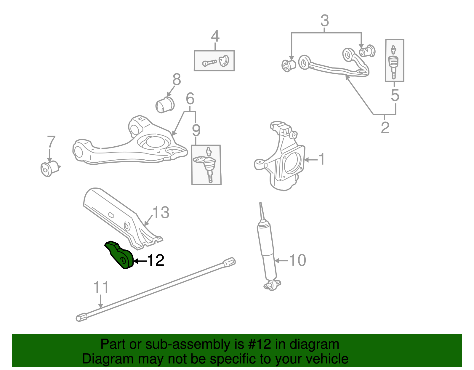 1988-2014 GM Torsion Bar Adjuster Arm 15592573 | OEM Parts