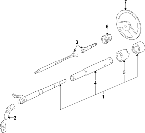Steering Column for 2017 GMC Savana 2500 #1