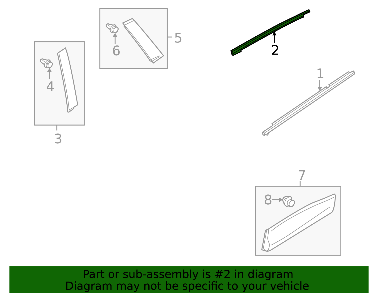 KB7W-50-995M - Door Reveal Molding 2017-2024 Mazda CX-5 | Mazda-Parts