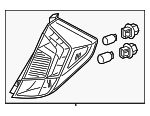 33550T5AA11 - : 2015-2020 Honda Fit - Taillight Assembly L for Honda: Fit Image