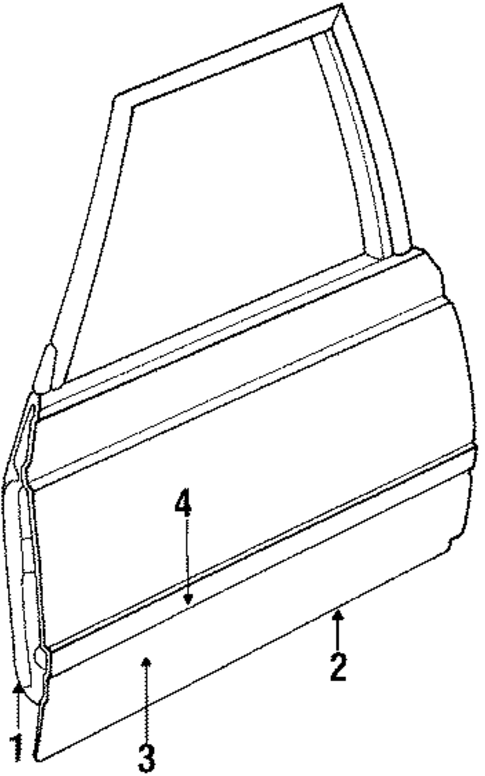 Front Door for 1985 Honda Civic #0