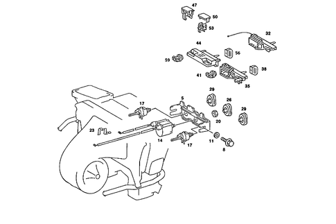 Heating/Air-Conditioner Operating Unit for 1987 Mercedes-Benz 190E #0