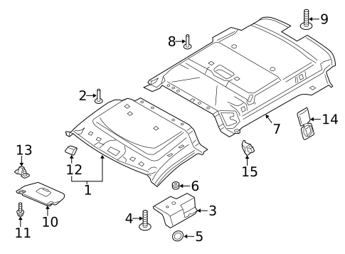 Interior Trim - Roof for 2022 Ford Transit Connect #1