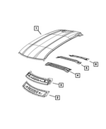 68690282AB - : Roof Rear Header for Mopar Image