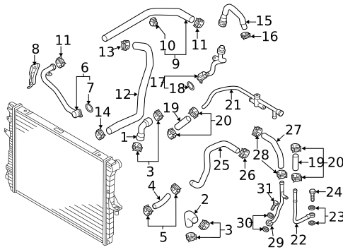Hoses & Lines for 2013 Audi Q7 #0