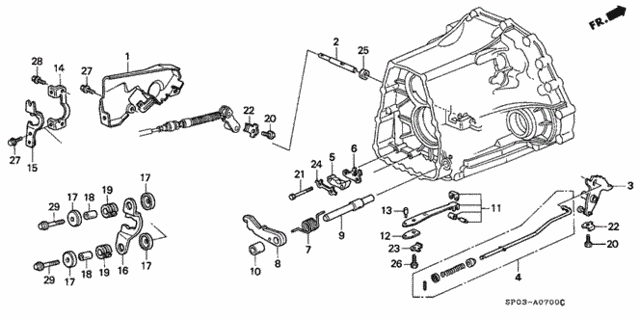 AT Control Lever for 1995 Acura Legend #0