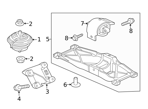 Engine & Trans Mounting for 2018 Jaguar XJR575 #0