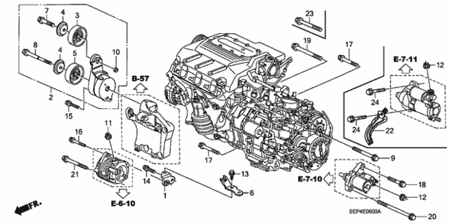 Alternator Bracket for 2004 Acura TL #0