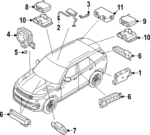 LR110282 - : Bracket for Land-Rover Image