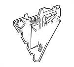 25779161 - Body: Water Deflector for Buick: Rainier | Chevrolet: Trailblazer | GMC: Envoy | Oldsmobile: Bravada Image