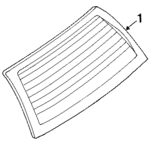 F7CZ7442006AA - Body: Lift Gate Glass for Ford: Escort | Mercury: Tracer Image