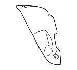 51477284168 - Body: Support Cover for BMW: 428i, 428i xDrive, 430i, 430i xDrive, 435i, 435i xDrive, 440i, 440i xDrive, M4 Image