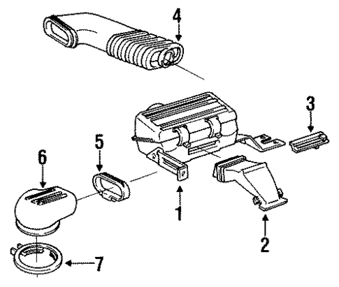 Air Inlet for 1987 Chevrolet Beretta #0