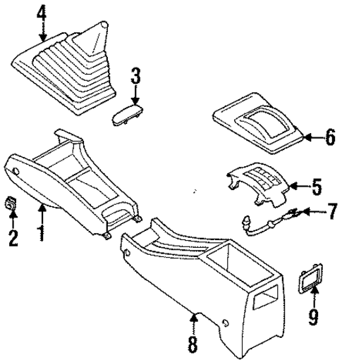 Center Console for 1997 Nissan 200SX #0