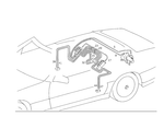 12980617501600 - Hydraulic and Vacuum System: Line for Mercedes-Benz: 300SL, 500SL, 600SL Image