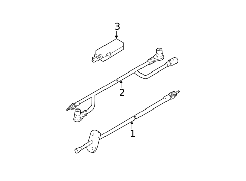 Antenna & Radio for 2001 Hyundai Santa Fe #0