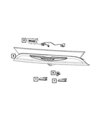 68316761AA - Electrical: License Lamp Wiring for Mopar Image