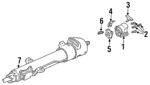 4333088 - Steering: Housing Support for Dodge: D150, D250, D350, Dakota, Ramcharger, W150, W250, W350 Image