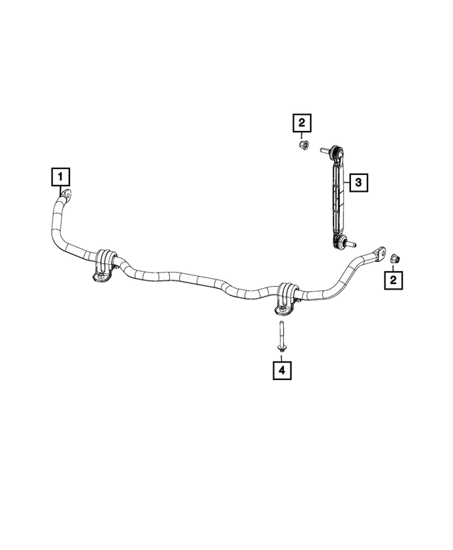 68299023AF - Front Suspension: Front Stabilizer Bar for Mopar Image image