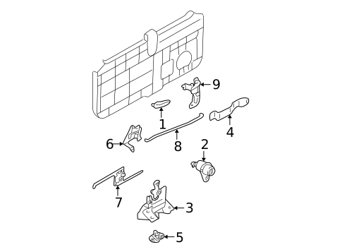 Tailgate for 2004 Hyundai Santa Fe #0